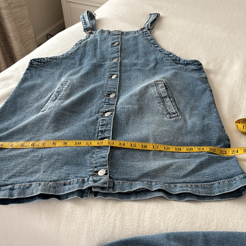 Denim overall Dress, Skirtall XXL. Celebrity Pink, - Picture 10 of 11